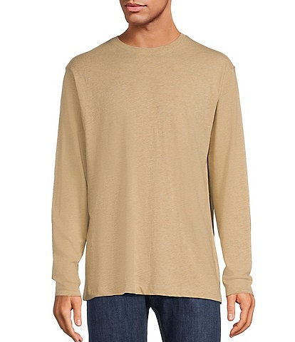 Roundtree & Yorke Long Sleeve Solid Crew Pullover