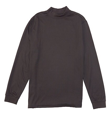 Roundtree & Yorke Long-Sleeve Solid Mock Neck Shirt