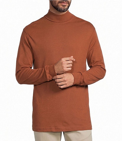 Roundtree & Yorke Long Sleeve Solid Turtle Neck Pullover