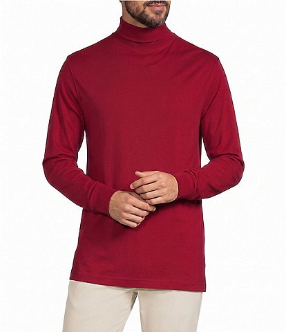 Roundtree & Yorke Long Sleeve Solid Turtle Neck Pullover