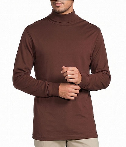 Roundtree & Yorke Long Sleeve Solid Turtle Neck Pullover