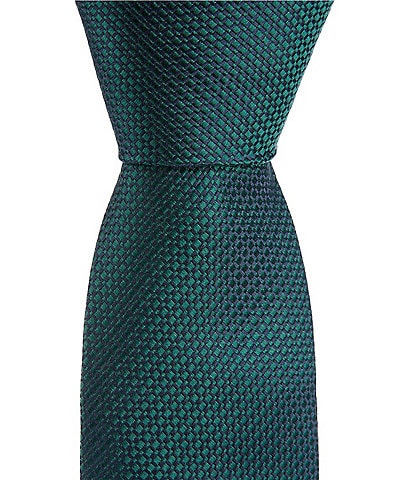 Roundtree & Yorke Louis Solid 3.125#double; Silk Blend Tie
