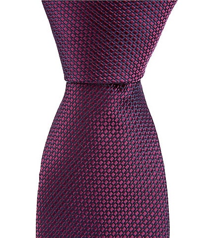 Roundtree & Yorke Louis Solid 3.125#double; Silk Blend Tie