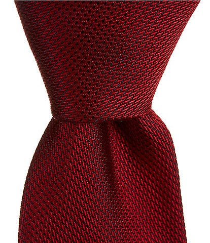 Roundtree & Yorke Malakai Solid 3 3/8#double; Silk Blend Tie