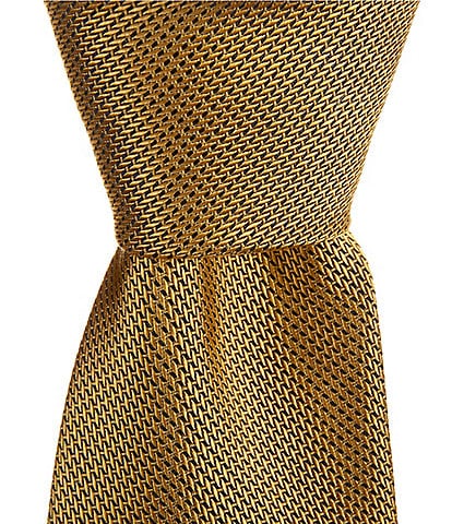 Roundtree & Yorke Malakai Solid 3 3/8#double; Silk Blend Tie