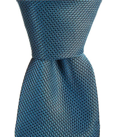 Roundtree & Yorke Malakai Solid 3 3/8#double; Silk Blend Tie