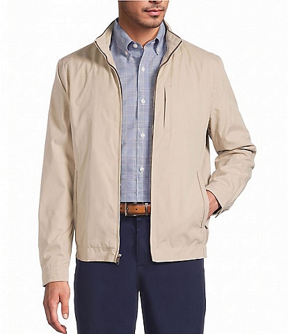 Roundtree & Yorke Mock Neck Microfiber Hipster Jacket