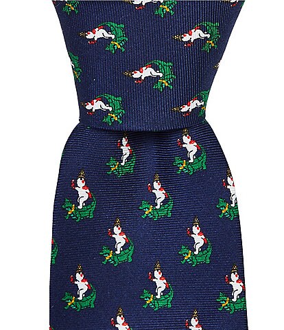 Roundtree & Yorke Mr. Bingle Alligator Traditional Tie