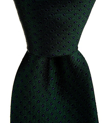 Roundtree & Yorke Ozi Dot Nonsolid Traditional Silk Tie