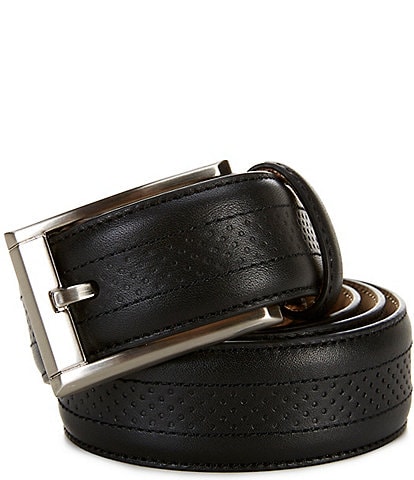 Roundtree & Yorke Perforated Leather Belt