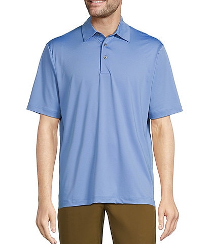 Roundtree & Yorke Performance Big & Tall The Fairway Short Sleeve Solid Polo Shirt