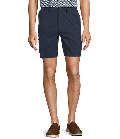 Roundtree & Yorke Performance Classic Fit Flat Front 9" Cargo Shorts
