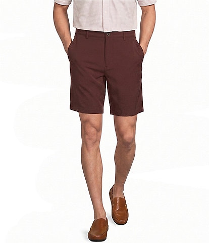 Roundtree & Yorke Performance Classic Fit Flat Front 9#double; Inseam Rip Stop Cargo Shorts