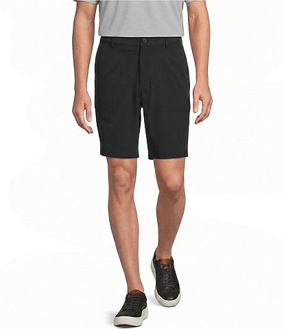 Roundtree & Yorke Performance Classic Fit Flat Front 9#double; Inseam Rip Stop Cargo Shorts