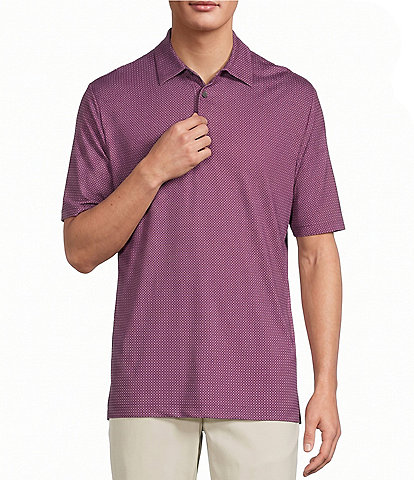 Roundtree & Yorke Performance Geo Print Polo