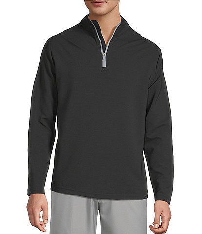 Roundtree & Yorke Performance Long Sleeve Performance Solid Quarter Zip Pullover