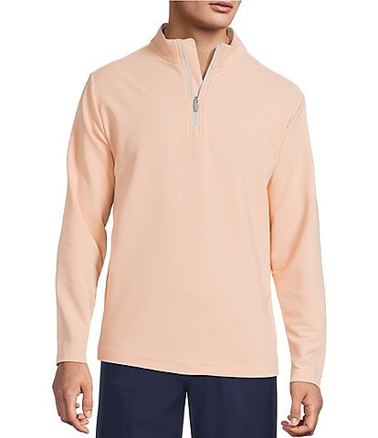 Roundtree & Yorke Performance Long Sleeve Performance Solid Quarter Zip Pullover