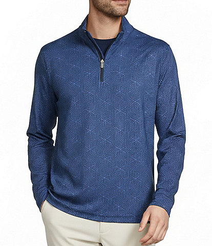 Roundtree & Yorke Performance Long-Sleeve Solid Quarter-Zip Pullover