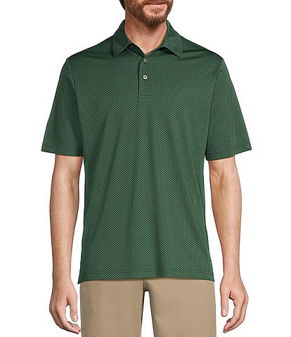 Roundtree & Yorke Performance Short Sleeve Solid Jacquard Polo Shirt