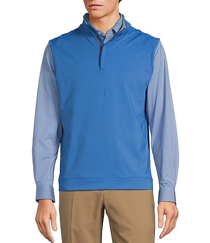 Roundtree & Yorke Performance Solid Quarter-Zip Vest