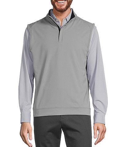 Roundtree & Yorke Performance Solid Quarter-Zip Vest