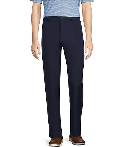 Roundtree & Yorke Performance Stewart Flat Front Classic Fit Solid Pants