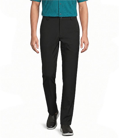 Roundtree & Yorke Performance Straight Fit Flat Front Pants