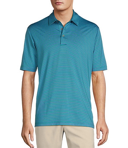 Roundtree & Yorke Performance Stripe Polo Shirt