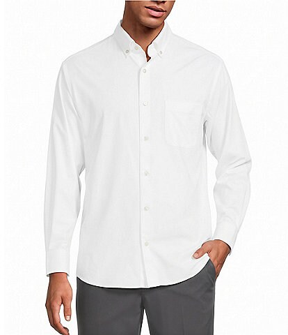 Roundtree & Yorke Performance The Traveler Solid Twill Sport Shirt