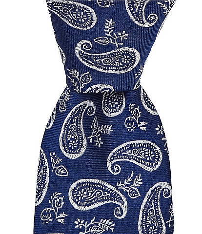 Roundtree & Yorke Saul Pine Silk Traditional Tie