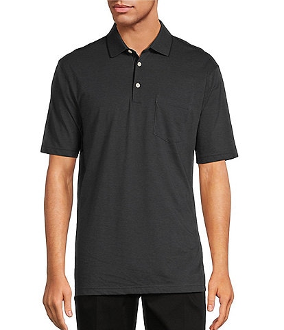 Roundtree & Yorke Short Sleeve Fineline Stripe Polo Shirt