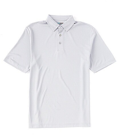 Roundtree & Yorke Short Sleeve Performance Jacquard Polo Shirt