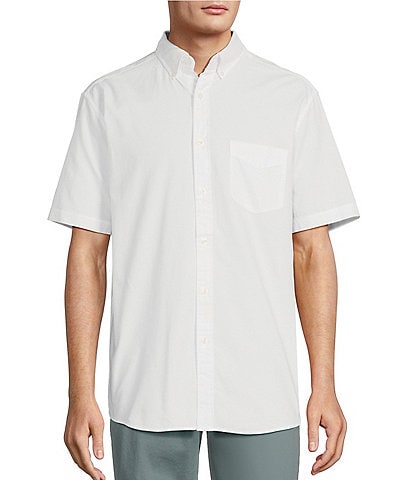 Roundtree & Yorke Short Sleeve Solid Oxford Sport Shirt