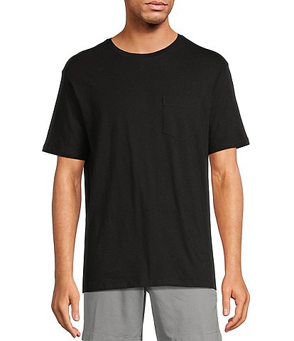 Roundtree & Yorke Short Sleeve Solid Pocket Crew T-Shirt