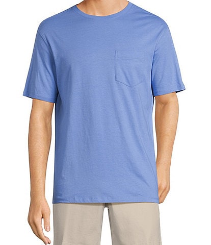 Roundtree & Yorke Short Sleeve Solid Pocket Crew T-Shirt