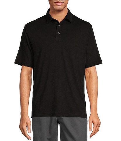 Roundtree & Yorke Short Sleeve Solid Slub Polo Shirt