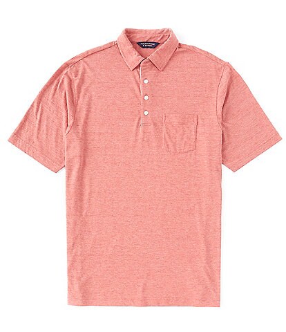 Roundtree & Yorke Short Sleeve Textured Solid Polo