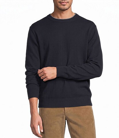 Roundtree & Yorke Solid Crew Neck Pullover Sweater