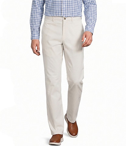 Roundtree & Yorke Straight Fit Solid Twill Pants