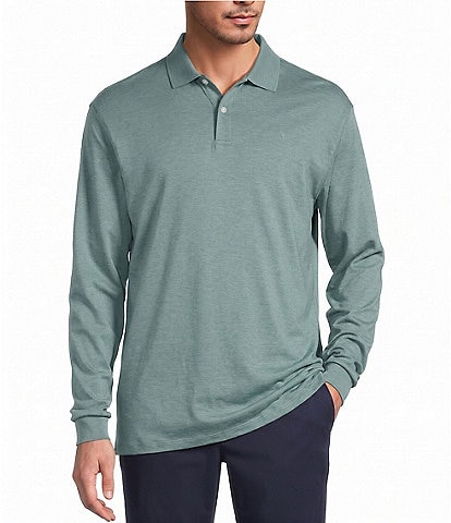 Roundtree & Yorke Supima Long Sleeve Solid Polo