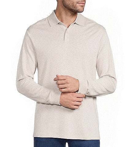 Roundtree & Yorke Supima Long Sleeve Solid Polo