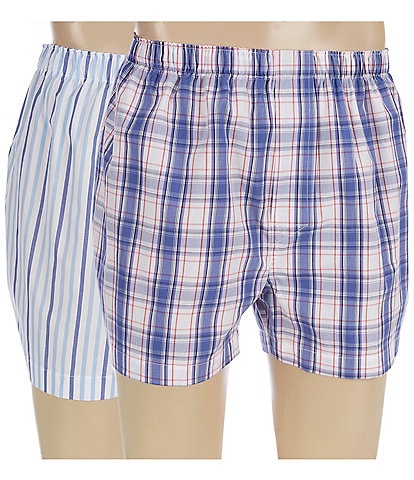 Roundtree & Yorke Tailored 3.75#double; Inseam Boxers 2-Pack