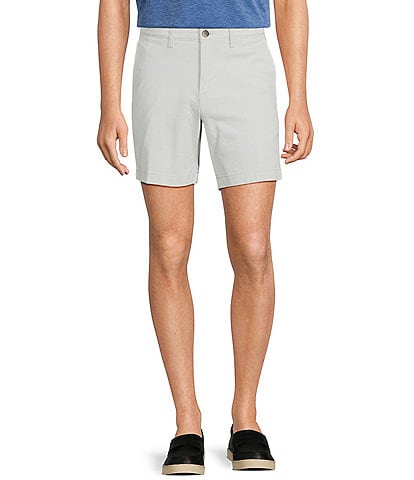 Roundtree & Yorke The Cloud Collection 7" Flat Front Washed Chino Shorts