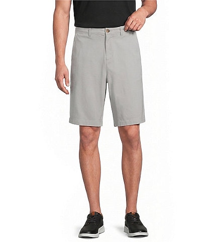 Roundtree & Yorke The Cloud Short Collection 11#double; Flat Front Washed Chino Shorts