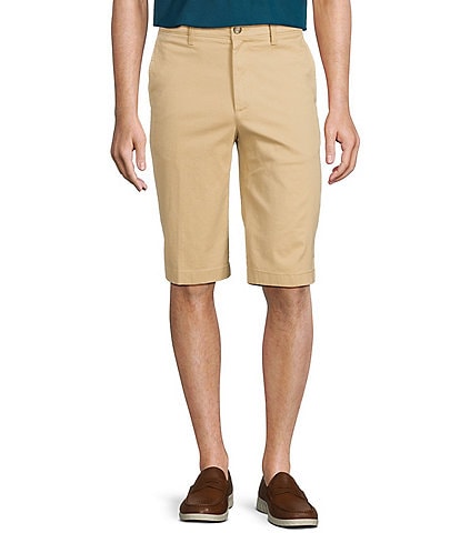 Roundtree & Yorke The Cloud Short Washed Classic Fit Flat Front 13" Inseam  Chino Shorts