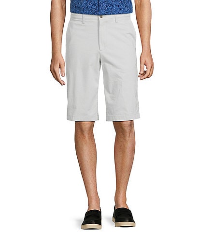 Roundtree & Yorke The Cloud Short Washed Classic Fit Flat Front 13" Inseam  Chino Shorts