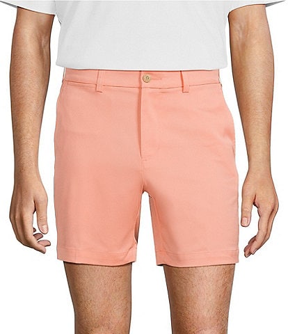 Roundtree & Yorke The Fairway 7#double; Flat Front Performance Shorts
