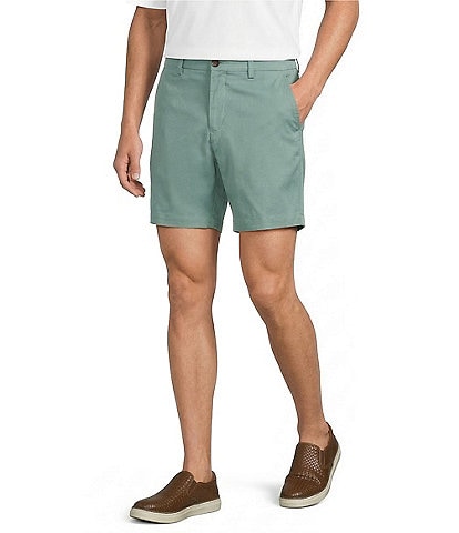 Roundtree & Yorke The Fairway Seasonal 7#double; Flat Front Performance Shorts