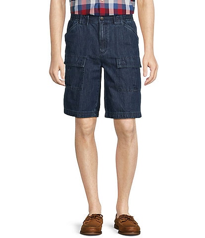 Roundtree & Yorke The Hiker Classic Fit 11#double; Denim Cargo Shorts