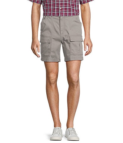 Roundtree & Yorke The Hiker Dobby Classic Fit 7#double; Inseam Cargo Shorts